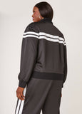 Zip Front Striped Track Jacket