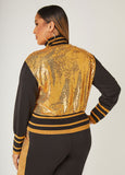 Striped Sequined Track Jacket