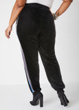 Colorblock Velour Joggers