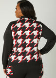 Houndstooth Track Jacket