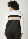 Colorblock Zip Front Track Jacket