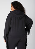 Faith Fringed Crystal Hoodie