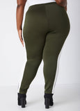 Colorblock Mid Rise Leggings