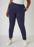 Pintucked High Rise Leggings