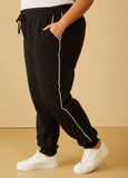 Piped Fleece Joggers