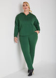 Plus Size Trendy Cotton Terry Joggers Plus Size Streetwear