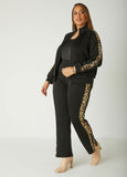 Plus Size Animal Track Pants 2000 Fashion Matching Streetwear Set