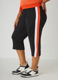 Striped High Waist Capris