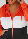 Colorblocked Hooded Jacket