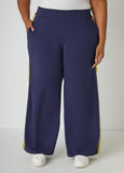 Two Tone Wide Leg Track Pants