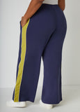 Two Tone Wide Leg Track Pants