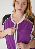 Colorblock Cinched Waist Vest