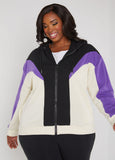 Plus Size Colorblock Hoodie Plus Size Sweatshirt Matching Set