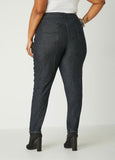 Laced Up Mid Rise Skinny Jeans