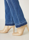 Frayed High Rise Bootcut Jeans