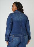 Drawstring Denim Jacket