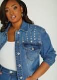 Grommet Denim Jacket