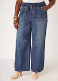 Wide Leg Knitted Jeans