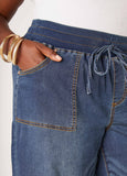 Wide Leg Knitted Jeans