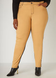 Mid Rise Two Tone Jeggings