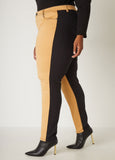 Mid Rise Two Tone Jeggings