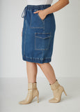 Plus Size Denim Skirt Plus Size Jean Bubble Skirt Matching Set