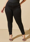 Black Iconic Pull On Jegging