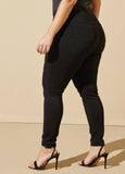 Black Iconic Pull On Jegging