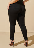 Black Iconic Pull On Jegging