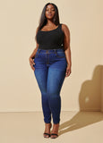 Plus Size Fearless Dark Wash Skinny Jeans