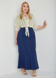 Mermaid Denim Maxi Skirt