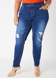 Plus Size distressed skinny jeans plus size cropped skinny jeans