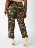 Drawstring Camo Cargo Jeans