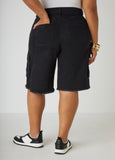 Frayed Cargo Bermuda Shorts