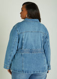 Belted Denim Shacket