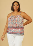 Plus Size floral print top plus size summer tops plus size tank