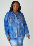 Plus Size Denim Shirt Plus Size Collared Shirt Plus Size Fashion Set