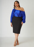 Off The Shoulder Satin Blouse