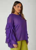 Ruffle Sleeved Blouse