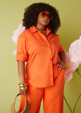 Plus Size Linen Shirt Plus Size Linen Matching Set