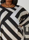 Striped Drama Sleeved Blouse