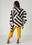 Striped Drama Sleeved Blouse