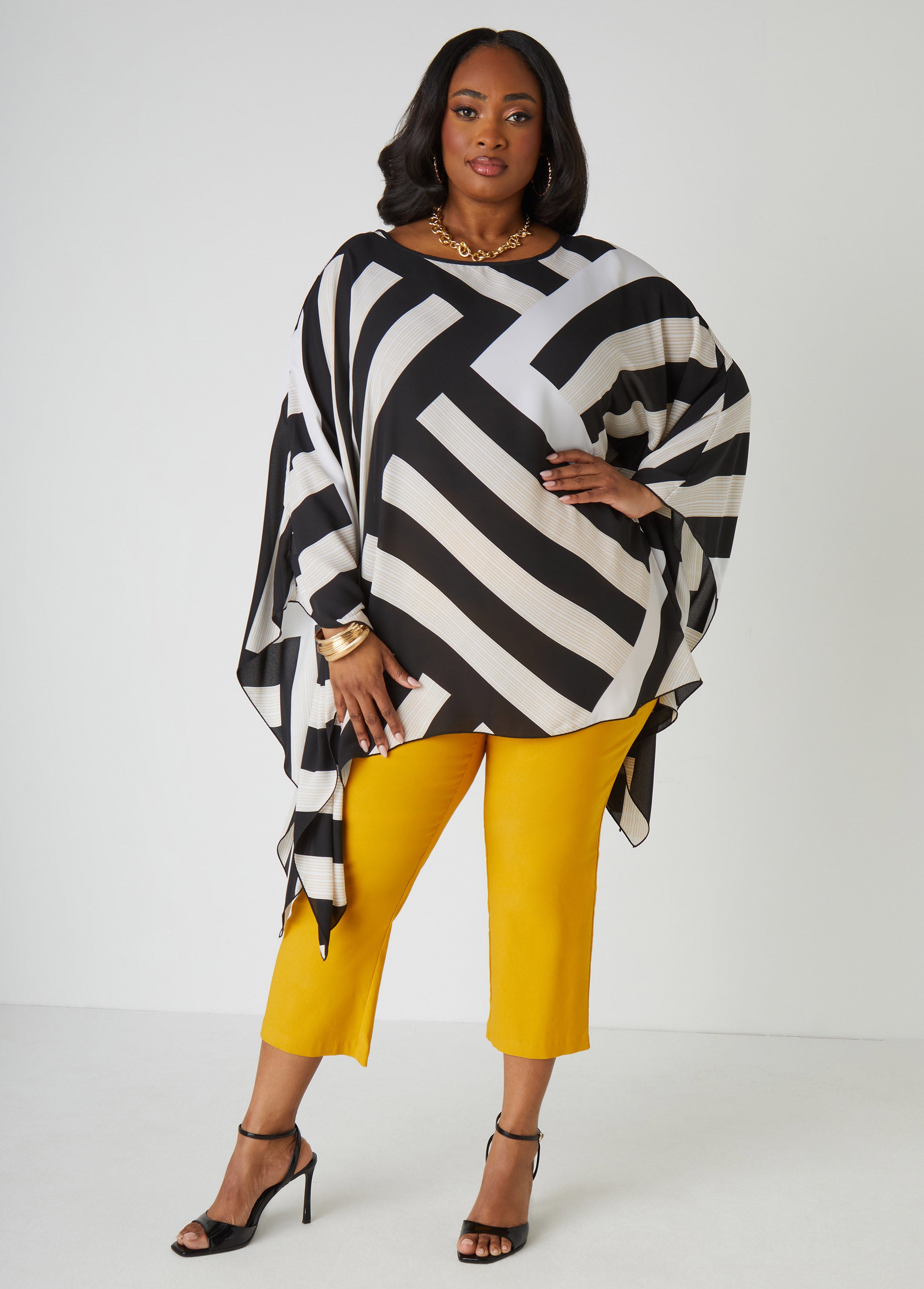 Plus Size striped blouse plus size shirt plus size flowy top