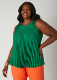 Plus Size Pleated Swing Top