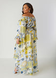 Printed Hi Low Blouse