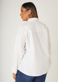 Crystal Embellished Poplin Shirt