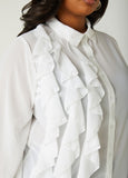 Ruffled Collared Shirt