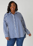 Striped Cotton Blend Shirt