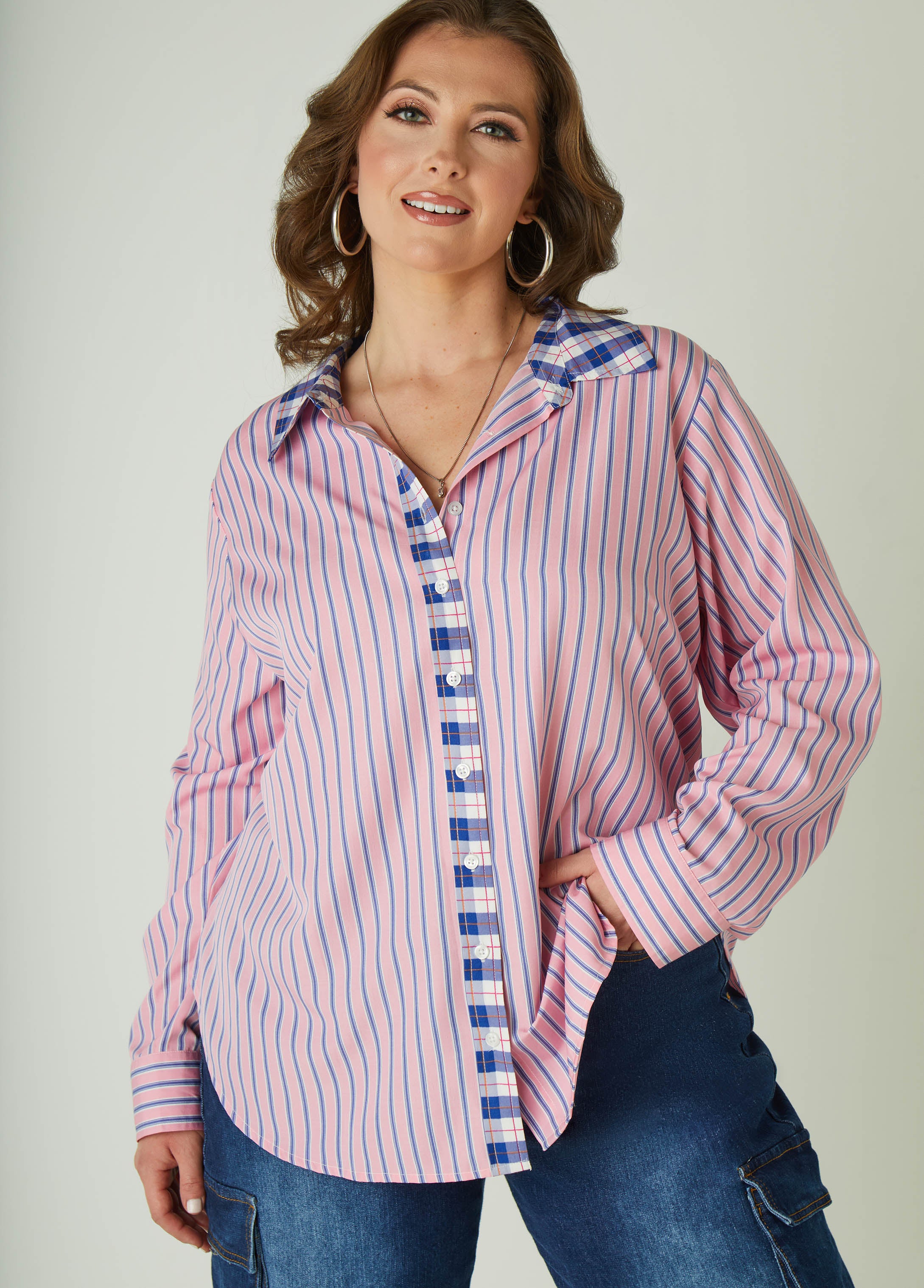 Striped Collared Shirt