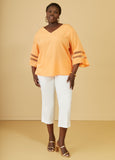 Mesh Paneled Blouse